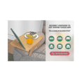 thumbnail image 5 of Foldable Bamboo Clip-on Sofa Tray Table With 360 Rotation, Wide Couch Arm Desk For Living Room Snacks, 5 of 5