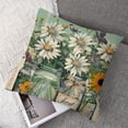thumbnail image 7 of nygtbtfer Pillow Covers Set of 2 Spring Decorations Truck Vase Linen Cushion Case Gifts for Home Decor (White) White, 7 of 7