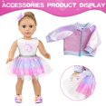 thumbnail image 4 of Set de ropa y accesorios de maquillaje para muñecas de 18 pulgadas ZQDOLL, 4 of 7
