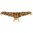 thumbnail image 5 of 150cm Christmas "Horn" Vine Garland with Painted Balls, Unique Holiday for Mantel Staircase Wall Decor, Indoor Outdoor Festive Decoration(Orange), 5 of 6