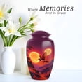 thumbnail image 4 of Sparrow Funeral Cremation Urns For Ashes Women And Man, 1 Large & Small Keepsake Urn For Human Ashes For Mom Set 4, Moon Urns For Adults Humans, Purple Urn For Male And Female, 10&3 Inch, 4 of 7