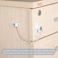 thumbnail image 5 of Unique Bargains Cabinet Locks Keyed 180mm Long String 52x22mm White, 5 of 5