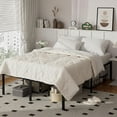 thumbnail image 1 of Base Cama Matrimonial Size，Marco de Cama de Plataforma de Metal de 14 Pulgadas, No Necesita Somier, Soporte de Listones de Metal, Base de Cama con Gran Almacenamiento, 1 of 2