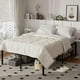 thumbnail image 1 of Base Cama Matrimonial Size，Marco de Cama de Plataforma de Metal de 14 Pulgadas, No Necesita Somier, Soporte de Listones de Metal, Base de Cama con Gran Almacenamiento, 1 of 2