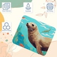 thumbnail image 3 of Sea Lion Square Desk Mat Mouse Mat Mouse Pad, 8.3x9.8 Inch, Non-Slip Rubber Bottom, Printed, Suitable for Office and Gaming, 3 of 6