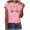 Pink, variant on Odeerbi Summer Graphic T-Shirts for Women 2025 Casual Elegant Tops Work Tops Girls Short Sleeve Blouse Print Shirt Black