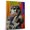 Alaskan Klee Kai, variant on Plott Hound Dog Playing Bass Guitar Stretched Canvas Size 8x12 – Vintage Style Plott Hound Dog Art for Bass Guitar Fans, Great Gift for Dog Owners