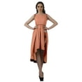 thumbnail image 4 of Moomaya Robes Asymétriques Filles Robe Portefeuille Midi Sans Manches Robes de Fête, 4 of 4