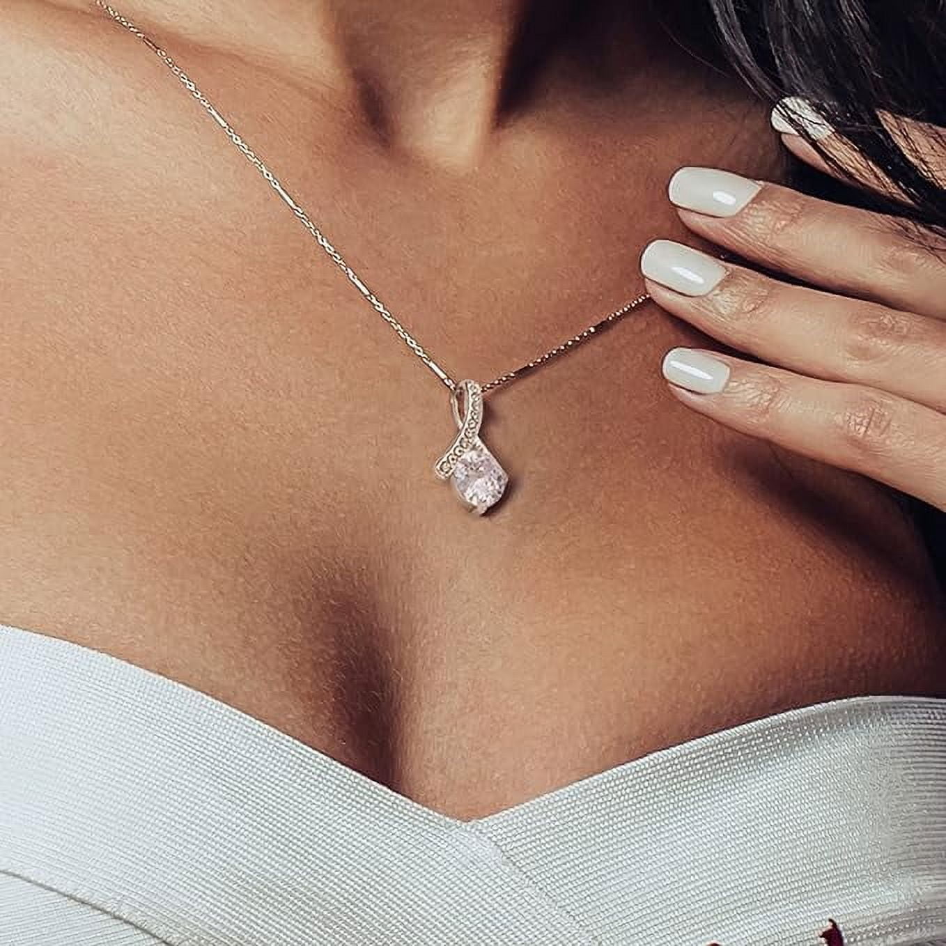 Alluring Necklace On Mothers day for Aunt Mom, Gift for Auntie, Jewelry with Personalized Message card, Gift for Her, Bonus Mom Unbiological Mother
