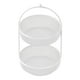 thumbnail image 2 of Cesta de frutas de doble capa, versátil y decorativa, soporte de metal para almacenar frutas. blanco, 2 of 8