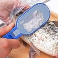 thumbnail image 6 of BCZHQQ Fish Skin Scaler with Clear Cover Stainless Steel Fish Scale Remover Plastic Scale Scraper Plastic Fish Scale Scraper Remover Kitchen Gadgets Clean Tools,Summer Saving Clearance, 6 of 6