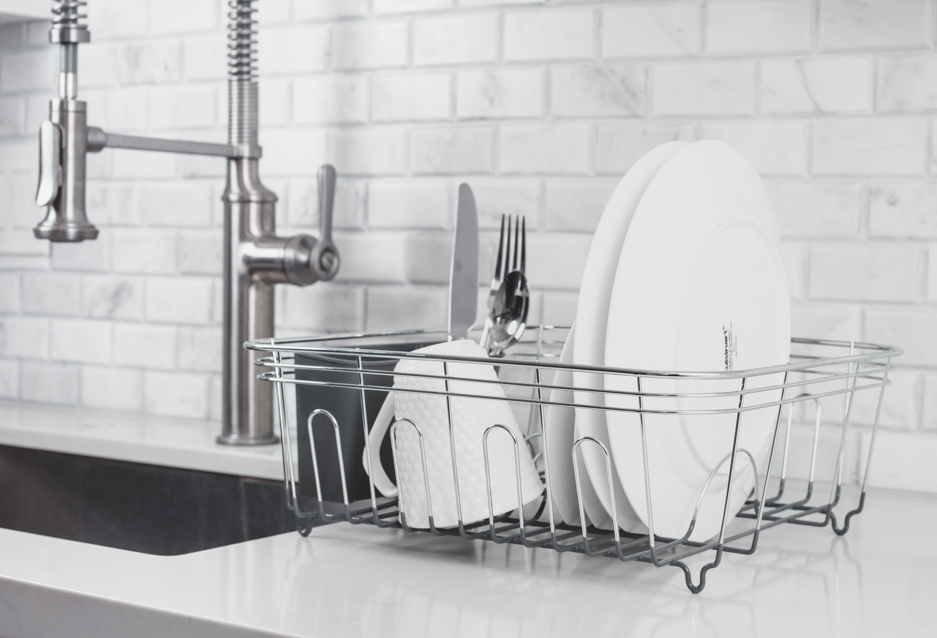 at Home Grey Wire Dish Rack
