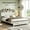 Antique grey white01, variant on Gewnee Queen Size Bed Frame with Charging Station – 2 USB & 1 Type-C Ports,LED Light Headboard,Hidden Under-Bed Storage,No Box Spring Required,Antique White+Gray.