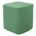 thumbnail image 1 of Funda de repuesto para reposapiés cuadrado de poliéster Sunnimix otomana cubre funda Verde, 1 of 7
