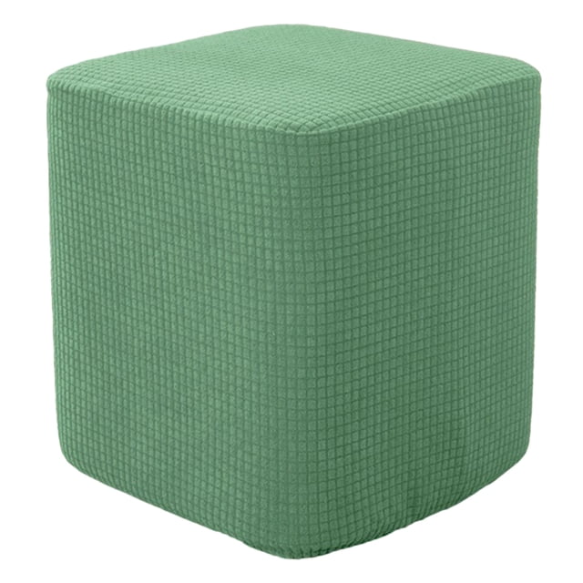 Funda de repuesto para reposapiés cuadrado de poliéster Sunnimix otomana cubre funda Verde