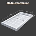 thumbnail image 2 of Shower Pans Bathroom Accessories – 60x32 Inch Non-Slip Fiberglass Shower Base (Left Drain), w/ 304 Stainless Steel Strip Cover – 3-Sided Water Retaining for Home & RV Use, 2 of 7