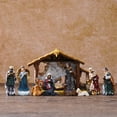 thumbnail image 6 of Nativity Sets for Christmas Indoor Set of 12 Pieces Tabletop Classic Nativity Scene Resin Figurines Set Religious Decorations Collection Gifts fot All Holidays Home Decor, 6 of 9