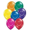 5" Smiley Balloon - Jewel Tone (100/bag)