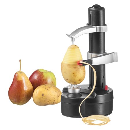 Multifunction Stainless Steel Electric Fruit Apple Peeler Potato Peeling Machine Automatic (Black), Peels potatoes,fruits and vegetables instantly at the push of a.., By
