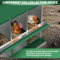 thumbnail image 4 of Metal Chicken Nesting Boxes, Heavy-Duty Galvanized Steel Egg Laying Box with 8 Compartments, Rustproof, Easy to Install & Clean, Wall-Mountable Design for Poultry Coops- Green with Stand, 4 of 14