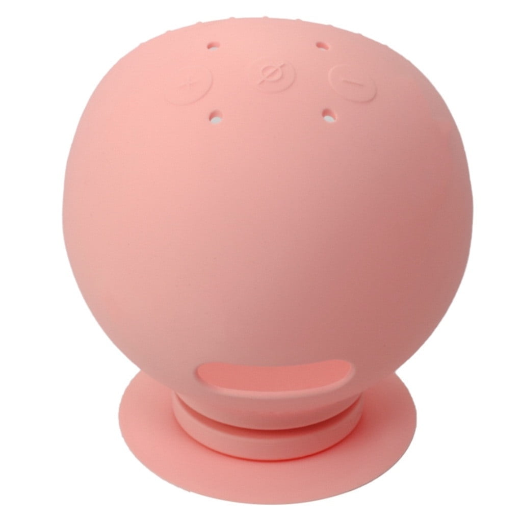 For Amazon Echo Spot 360 Rotation Stand Silicone Protective Sleeve Case