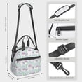 thumbnail image 2 of Naloa Rabbit Back View Print Lunch Bag for Women & Men Insulated Lunch Box or Cooler Lunch Tote Bags for Work, Travel, Outdoor, 2 of 5
