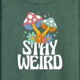 thumbnail image 3 of Instant Message - Stay Weird Mushrooms - Women's Lightweight French Terry Long Sleeve Shirt, 3 of 6