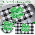 thumbnail image 1 of WRXMIJNHGSA Tapis à Moins de 5$ Joyeuse Saint-Patrick Tapis de Porte Intérieur Extérieur Profil Résistant à la Saleté Tapis Lavable Absorbant l'Eau - Tapis d'Entrée à Carreaux 40 X 60CM, 1 of 8