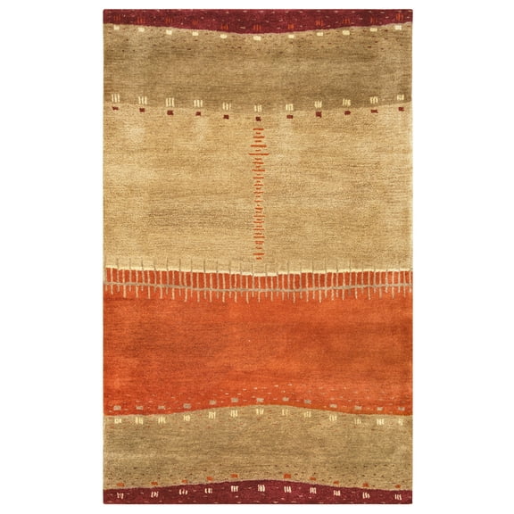 Rizzy Rugs Mojave Area Rug MV3159 Maroon Patchwork Blocks 5' x 8' Rectangle