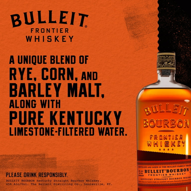 BULLET BOURBON シングルバレル 750ml Bulleit Bourbon Whiskey, 750 mL, 45% ABV - Walmart.com