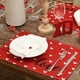 thumbnail image 4 of Manteles Individuales para el DíA de San ValentíN, Tapete de Mesa de Cocina Interior Rojo de Arpillera de Temporada de Granja con Forma de CorazóN para Fiestas en Hogar, 8 Piezas, 4 of 5