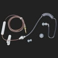 thumbnail image 2 of DEWIN In ear Headsets Air Tube Security Earpiece with Mic for IOS for Android Transparent Single, 2 of 12