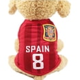 thumbnail image 1 of Camiseta de la Copa del Mundo para perros, chaleco de verano para perros y cachorros, malla suave y transpirable, 1 of 8