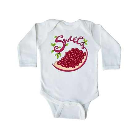 

Inktastic Sweet Pomegranate Gift Baby Boy or Baby Girl Long Sleeve Bodysuit