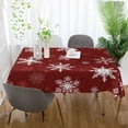 thumbnail image 4 of Qxltty Snowflake Pattern Square Tablecloth 60×60in Thick Wrinkle Resistant Heat Proof Durable Table Cover for Dining Table, 4 of 9