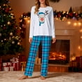 thumbnail image 2 of LINGLANG Pajamas For Women Set Christmas Cozy Themed Long Sleeve Soft With Pants Holiday Family Matching Outfit Festive Xmas Print Pjs Sleepwear Loungewear Nightwear Nightclothes Homewear, 2 of 4