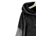 thumbnail image 4 of Tdoqot Women's Fleece Jacket- Color Blocking Winter Coats for Women Dark Gray Size XL, 4 of 4