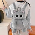thumbnail image 2 of Plush Cat Backpack Cute Animal Bag Shoulder Bag with Adjustable Straps Cartoon Travel Backpack Fluffy Backpack, 2 of 7