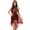 Burgundy, variant on iEFiEL Womens Sequined Lyrical Dance Dress Costume Mesh Gymnastics Skirted Leotard Black XXL