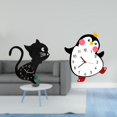 thumbnail image 2 of Reloj de pared,Reloj de pared con diseño de gato para guardería,sala de juegos y interior,Reloj de pared,Reloj de pared silencioso y decorativo que no hace tictac,Reloj de pared silencioso de, 2 of 8