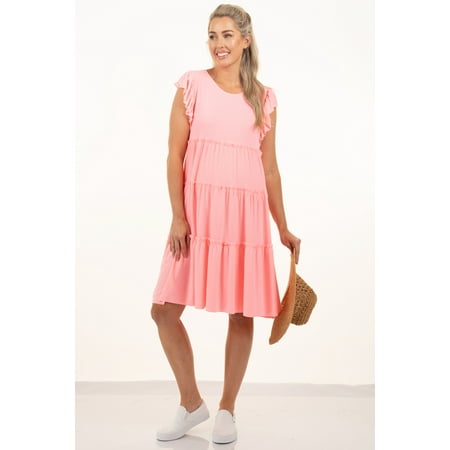 

Maternity Tier Ruffle Babydoll Dress