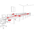 thumbnail image 2 of Modern Boat Shaped 28' Feet Conference Table, #OF-CON-CP49, 2 of 2