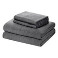 thumbnail image 3 of Beauty Threadz Cozy T-Shirt Extra Soft Cotton Tencel Lyocell Jersey Sheets 4 Piece Set - Certified by GOTS and Oeko-TEX- ( Full Dark Grey Heather ), 3 of 8