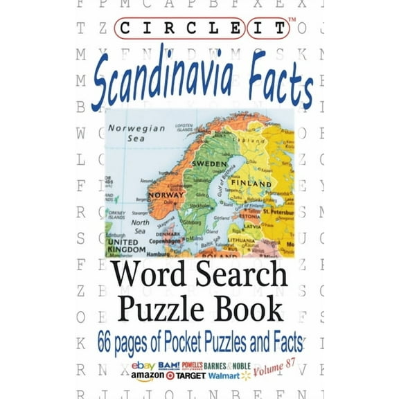 Circle It, Scandinavia Facts, Word Search, Puzzle Book, (Paperback)