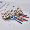 thumbnail image 5 of Xecao Football Print Leather Pencil Case -Stationery Bag Pen Holder for Work & Office, 5 of 5