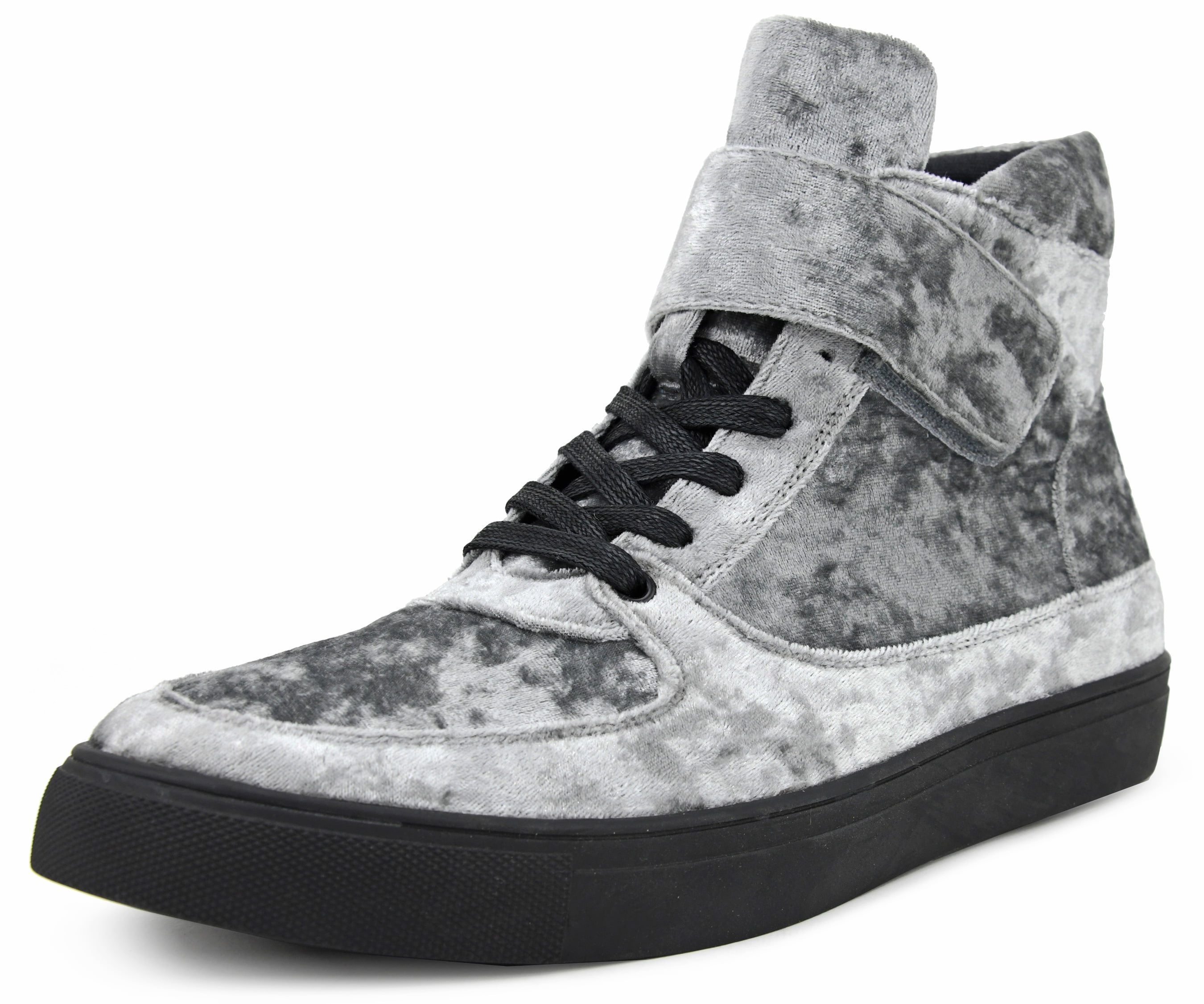 Sio - Sio Mens Crushed Velvet High Top 