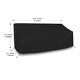 thumbnail image 2 of Covers & all Outdoor Loveseat Sofa Cover, 12 Oz Waterproof UV & Weather Resistant Patio Furniture Bench Cover Outdoor Use with Air Vent & Drawstrings (104"W x 31"H x 33"D x 15"FH, Black), 2 of 7
