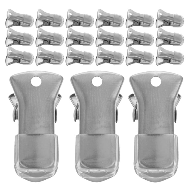 PENIKOKO 30Ud Clips Metálicos Para Tarjetas De Identificación Y Manualidades Con Resistente Y Elegante
