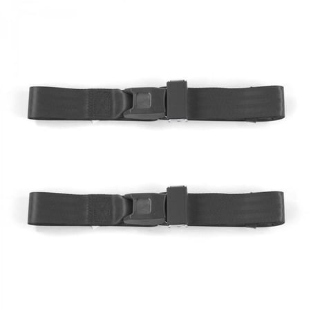 SafeTBoy Standard 2 Point Charcoal Lap Bucket Seat Belt Kit with 2 Belts for 1962-1965 Ford Fairlane