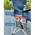 thumbnail image 5 of Camping Chair with Retractable Canopy Shade,Outdoor Chair with Canopy,Cup Holder,Side Pocket,Portable Folding Beach Chair with Sun Canopy for Lawn/Tailgates/Sports /Beach-Support 330 lbs, 5 of 8